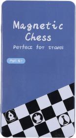HRA Šachy magnetické cestovní plechová krabička (společenská hra)