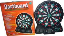 HRA Terč elektronický Dartboard + šipky v krabici na baterie Zvuk