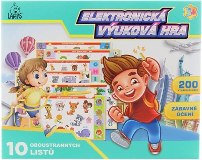 Hra výuková elektronická 10 listů s úkoly na baterie CZ Zvuk Hra výuková elektronická 10 listů s úkoly na baterie CZ Zvuk