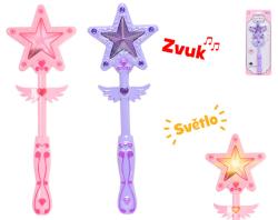 Hůlka kouzelná plastová na baterie Světlo Zvuk 2 barvy