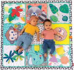 Infantino Baby deka hrací MAXI senzorická 122x122cm pro miminko