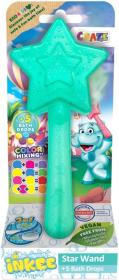 INKEE Kouzelná hůlka Hvězda na šumivé kapky do vody do koupele 3 barvy