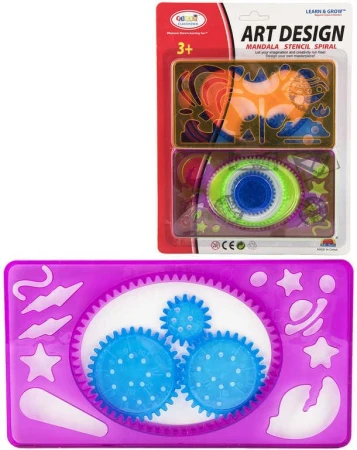 Inspiro kreativní set šablony 4ks pravítka na kartě plast Inspiro kreativní set šablony 4ks pravítka na kartě plast
