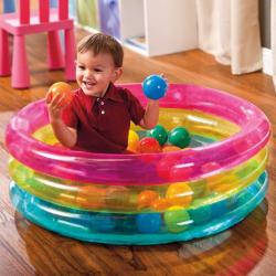 Intex Baby bazén kulatý 86x25cm set se soft míčky 6,5cm 50ks 48674