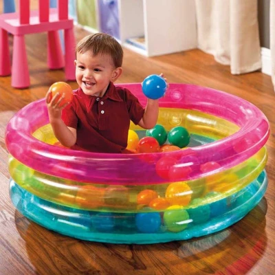 Intex Baby bazén kulatý 86x25cm set se soft míčky 6,5cm 50ks 48674