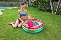 Intex Baby bazén kulatý 86x25cm set se soft míčky 6,5cm 50ks 48674