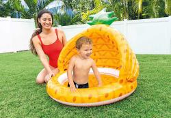Intex Baby bazén nafukovací se stříškou ananas 102x94cm 58414