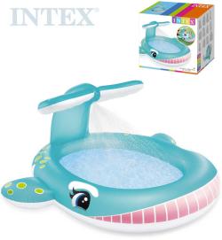 Intex Baby bazének se sprchou velryba nafukovací brouzdaliště 57440