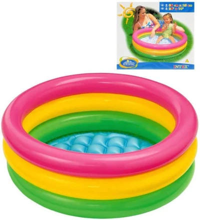 Intex Bazén Baby kulatý s nafukovacím dnem 86 x 25 cm