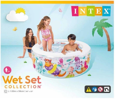 Intex Bazén dětský kulatý nafukovací 152x56cm Vydry 58480
