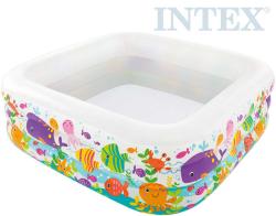 Intex Bazén dětský nafukovací Oceán 159x159x50cm čtverec 3 komory