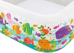 Intex Bazén dětský nafukovací Oceán 159x159x50cm čtverec 3 komory