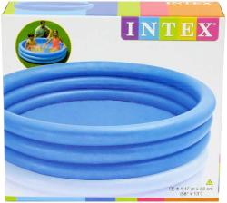 Intex Bazén kruhový nafukovací Crystal 114x25cm 3 komory modrý 59419