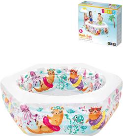 Intex Bazén nafukovací Vydry 191x178x61cm transparentní 56493