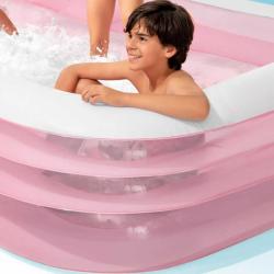 Intex Bazén obdelníkový nafukovací Family 305x183cm růžový 58487