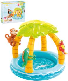 Intex Bazének baby Tropický ostrov 119x109x66cm se stříškou 58417 Intex Bazének baby Tropický ostrov 119x109x66cm se stříškou 58417