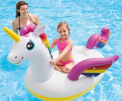 Intex Jednorožec nafukovací 201x140x97cm dětské plavidlo do vody