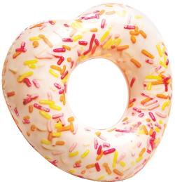 Intex Kruh nafukovací donut srdce 104cm plavací kolo do vody 56253