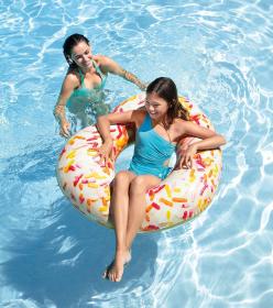Intex Kruh nafukovací donut srdce 104cm plavací kolo do vody 56253