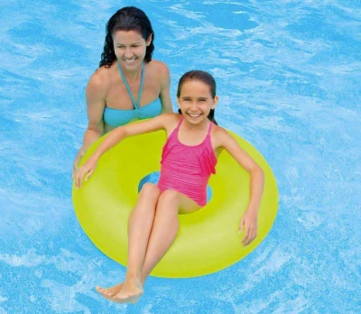 Intex Kruh neon plavací 91cm nafukovací kolo do vody 3 barvy 59262
