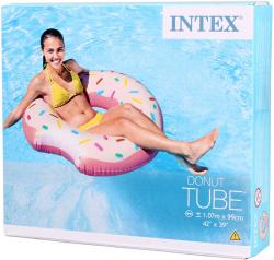 Intex Kruh plavací donut růžový 107cm nafukovací dětské kolo do vody 56265