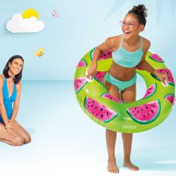 Intex Kruh plavací Ovoce 107cm nafukovací kolo do vody 3 druhy 56261