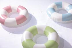 Intex Kruh plavací pruhovaný nafukovací dětské kolo do vody 3 barvy 59271