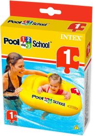 Intex Kruh plavací s otvory 79x79cm Kříž sedátko čtverec pro miminko 56587