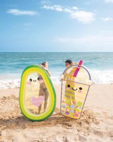 Intex Lehátko Bubble Tea nafukovací matrace průhledná do vody 58738