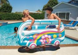 Intex Lehátko Hippie dodávka nafukovací matrace průhledná do vody 58728