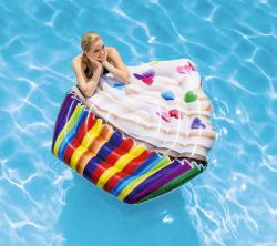 Intex Lehátko muffin 142x135cm nafukovací dětská matrace na vodu 58770