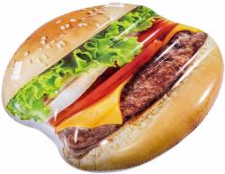 Intex Lehátko nafukovací Hamburger 145x142cm matrace s úchyty na vodu 58780