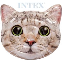Intex Lehátko nafukovací Kočka 147x135cm matrace s úchyty na vodu 58784