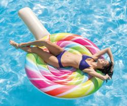 Intex Lehátko nafukovací lízátko 208x135cm matrace na vodu 58753