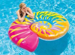 Intex Lehátko nafukovací mušle 157x127cm matrace na vodu 58791