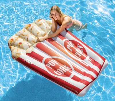 Intex Lehátko nafukovací Popcorn 178x124cm matrace na vodu s úchyty 58779
