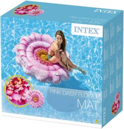 Intex Lehátko nafukovací Sedmikráska 142cm matrace s úchyty na vodu 58787