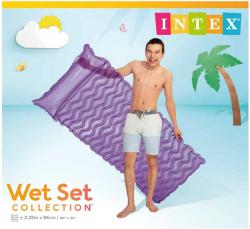 Intex Lehátko nafukovací vlnky 229x86cm matrace do vody 3 barvy 58807