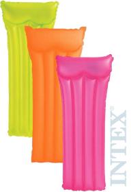 Intex Lehátko neonové nafukovací 183x76cm matrace do vody 3 barvy 59717