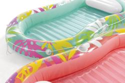 Intex Lehátko Oáza nafukovací matrace s polštářkem do vody 2 barvy 57803