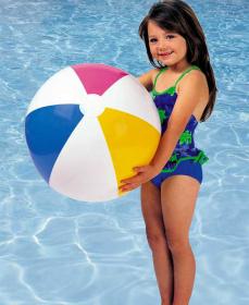 Intex Míč dětský klasický nafukovací trojbarevný 61cm 59030