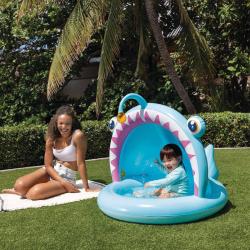 Intex Nafukovací bazének baby Rybka brouzdaliště se stříškou 58419