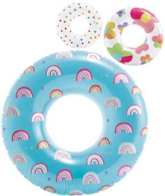 Intex Nafukovací kruh průhledný + potisk 81cm plavací kolo do vody 59259