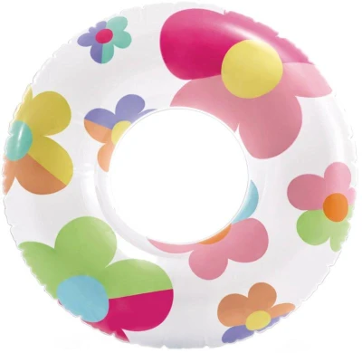 Intex Nafukovací kruh průhledný + potisk 81cm plavací kolo do vody 59259