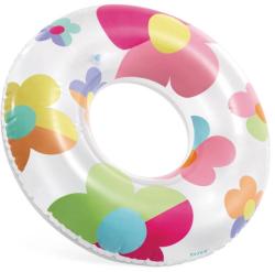 Intex Nafukovací kruh průhledný + potisk 81cm plavací kolo do vody 59259