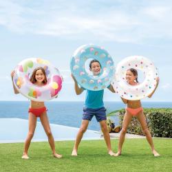 Intex Nafukovací kruh průhledný + potisk 81cm plavací kolo do vody 59259