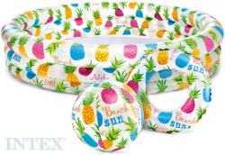 Intex Nafukovací set bazén 132x28cm s míčem a plavacím kolem ananas do vody