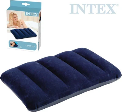 Intex Vankúš nafukovací cestovný 43x28x9cm modrý gumotextilný 68672 Intex Vankúš nafukovací cestovný 43x28x9cm modrý gumotextilný 68672