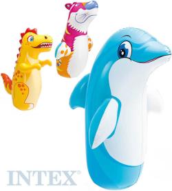 Intex Pytel nafukovací zvířátko boxovací 91x61cm s vodní záteží 3 druhy 44669