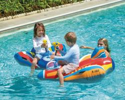 Intex Stíhačka nafukovací s vodní pistolkou plavidlo do vody 2 barvy 57531